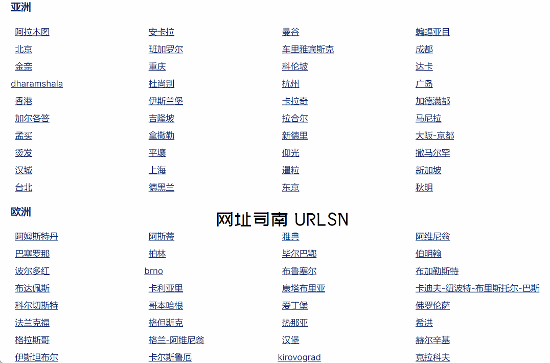 全球城市地图 CAD
